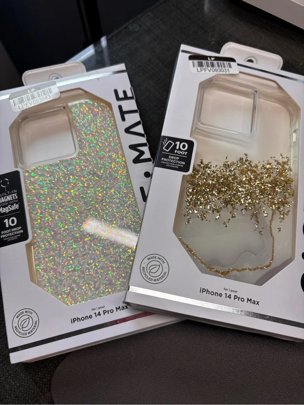 Case Mate iPhone 14 Pro Max Glitter Protective Case Bundle